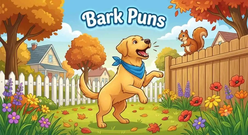 Playful Labrador barking happily