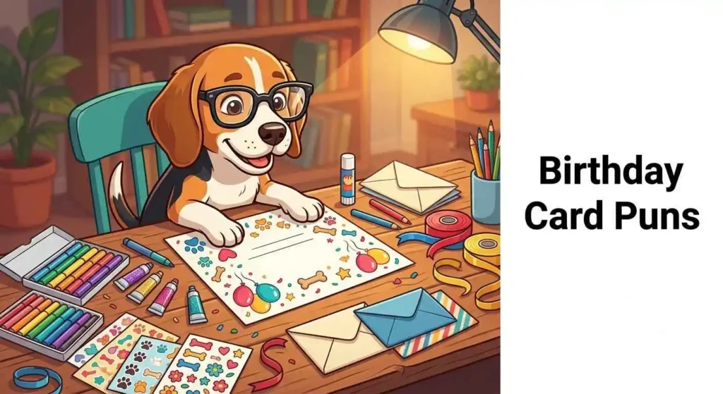 Dog birthday greeting card