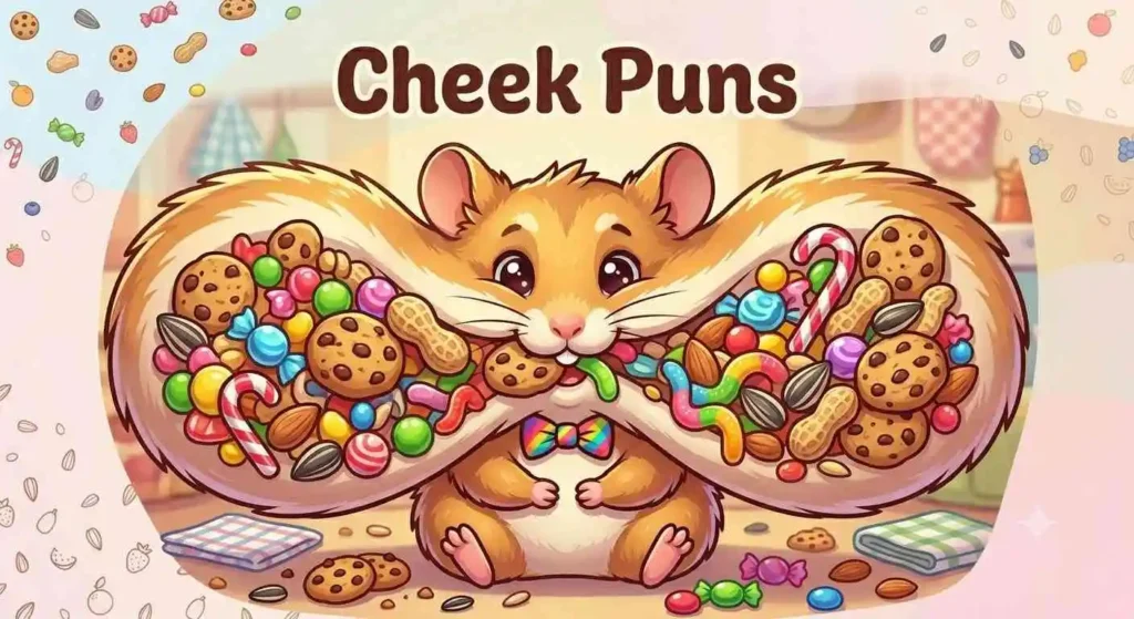 Hamster with stuffed cheeks