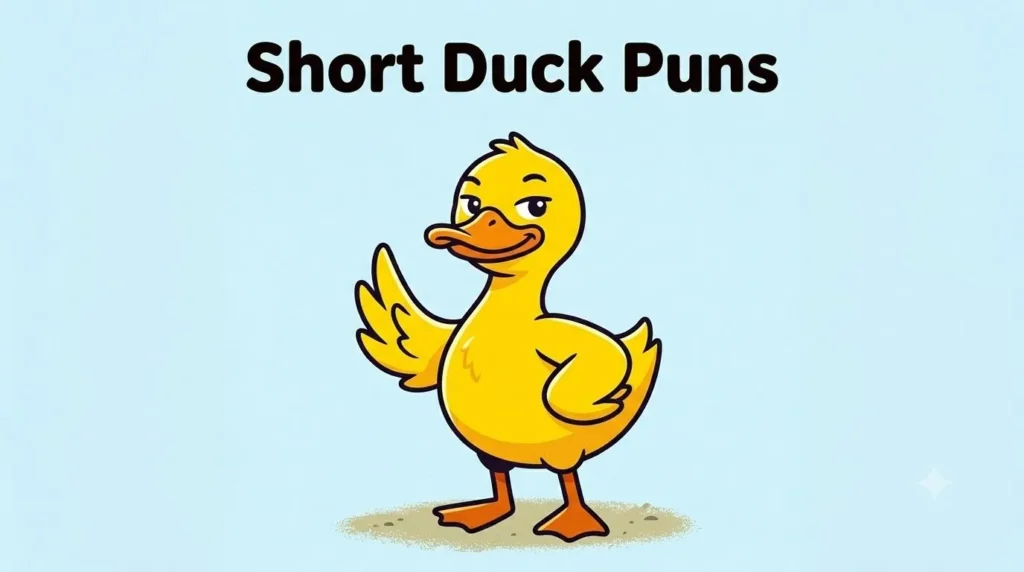 simple duck quick joke pose
