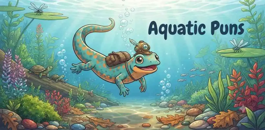 Aquatic newt pond