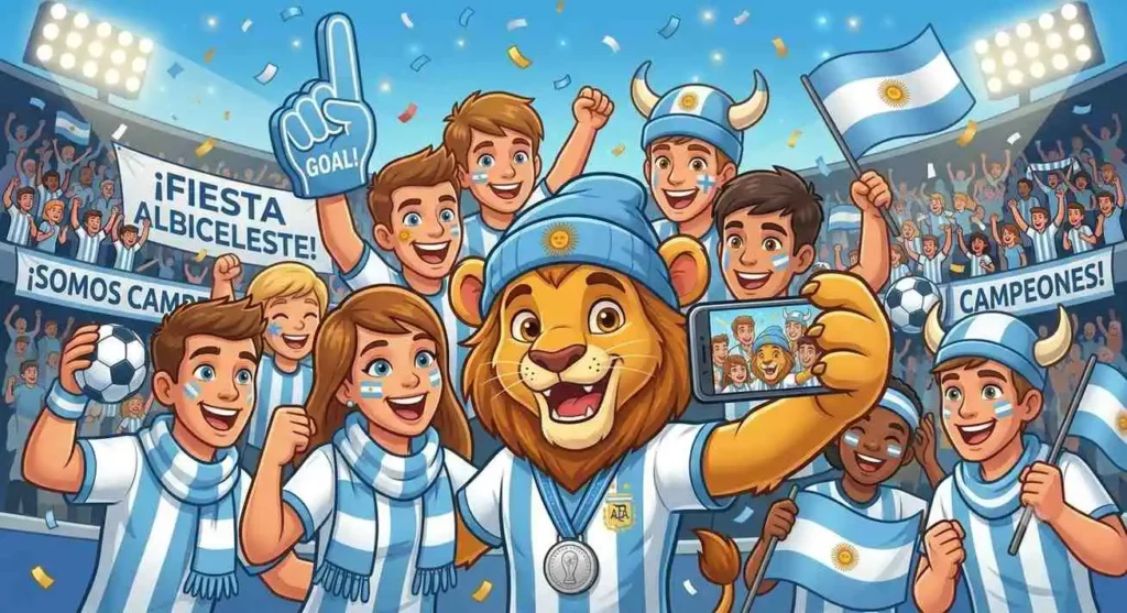Argentina football selfie