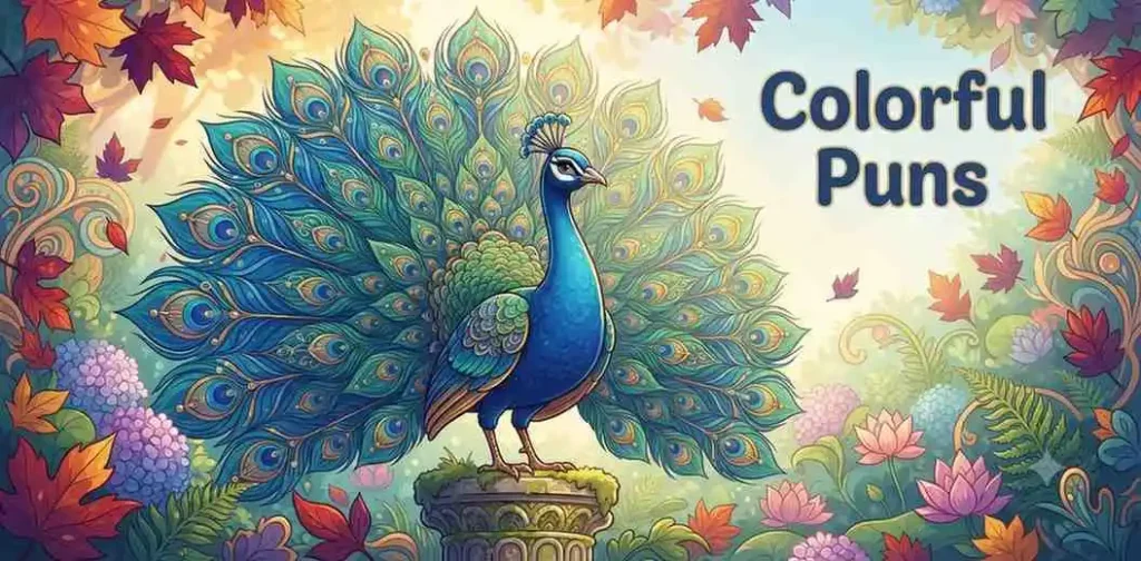 Colorful peacock feather