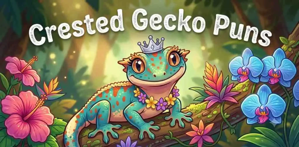 Cute crested gecko