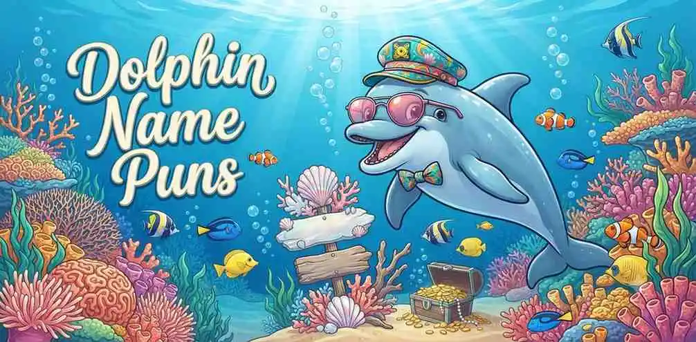 Cute dolphin wearing captain hat