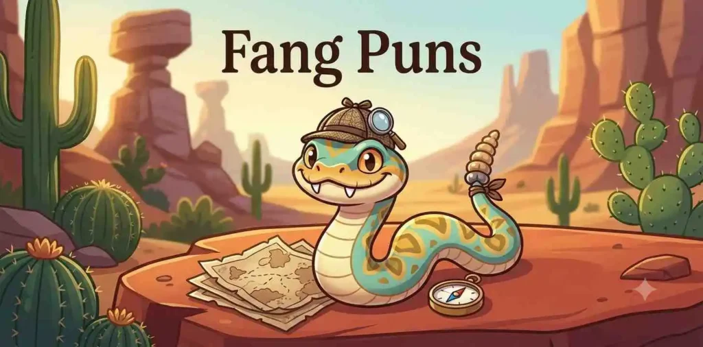 Funny rattlesnake fangs