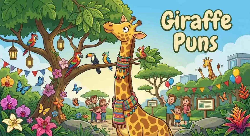 Funny giraffe eating leaves