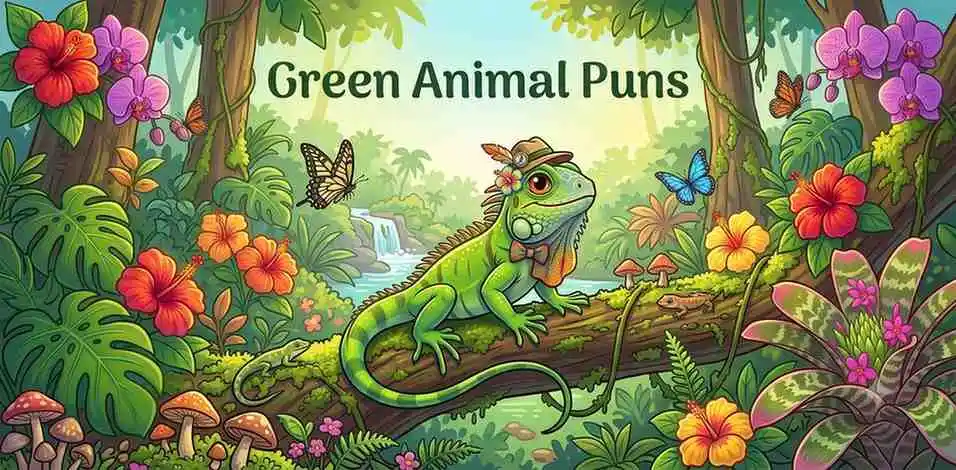Green iguana jungle