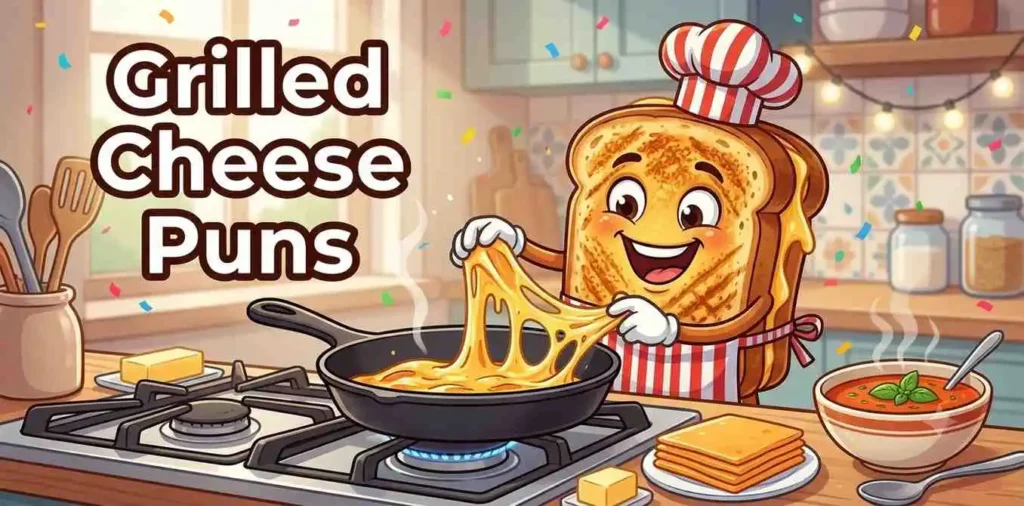 Funny grilled cheese sandwich