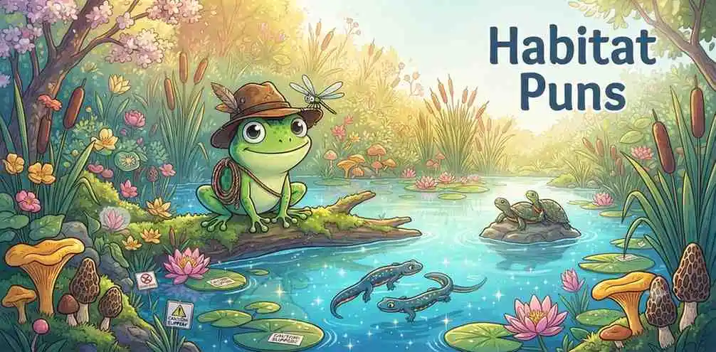 Funny amphibian habitat