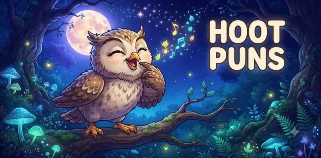 Owl making funny hoot sounds