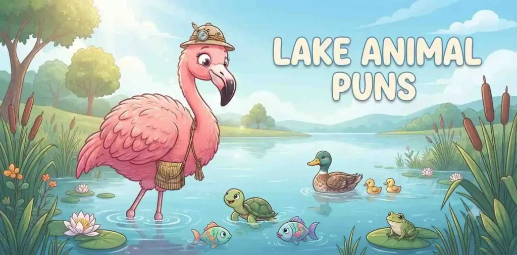 Flamingo beside lake animals