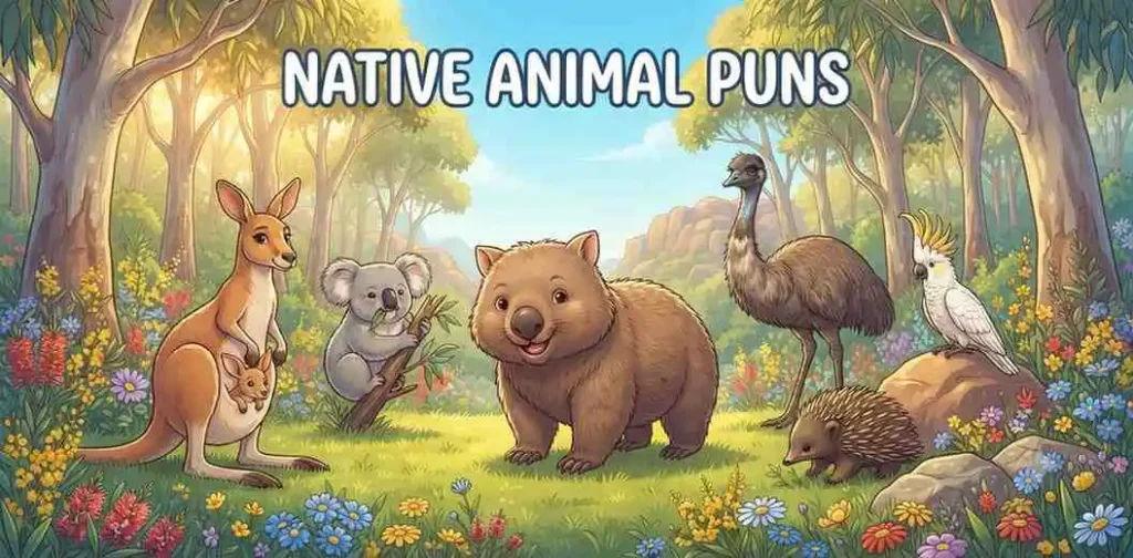 Friendly wombat with wildlife
