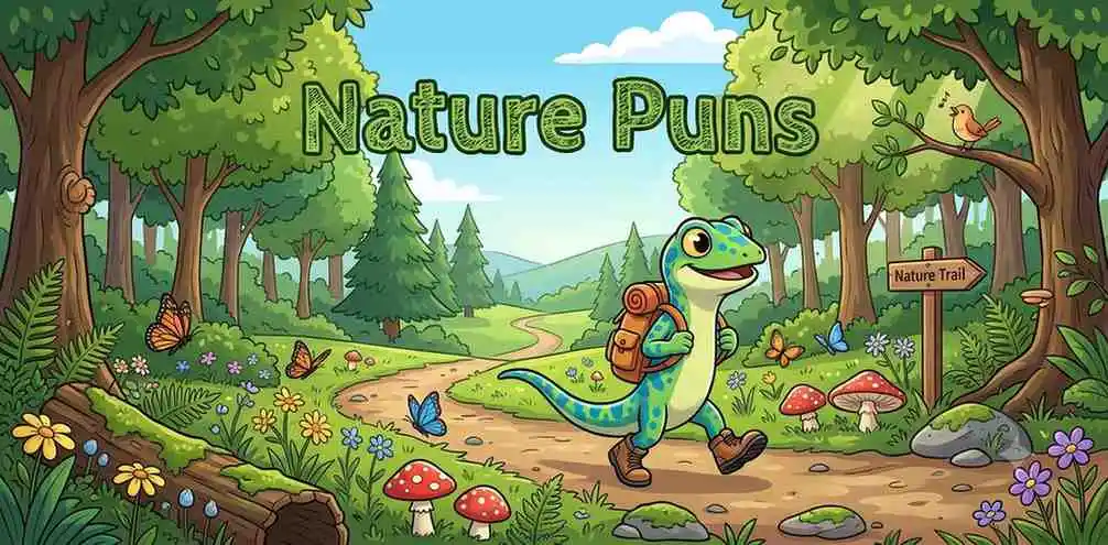Reptile exploring nature