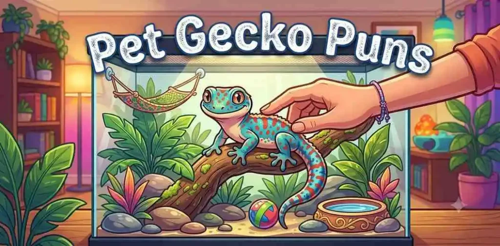 Pet gecko habitat