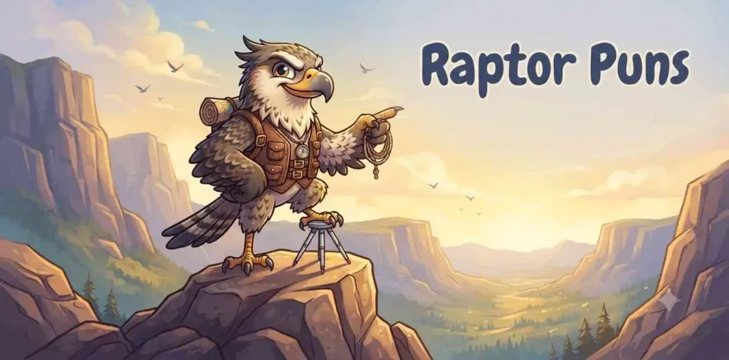 Raptor exploring a mountain landscape