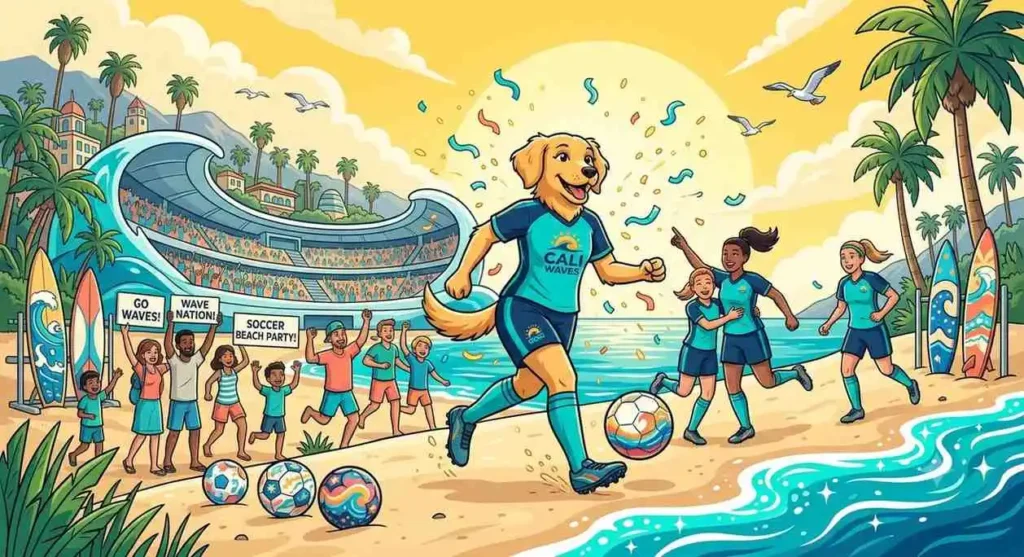 Coastal soccer celebration