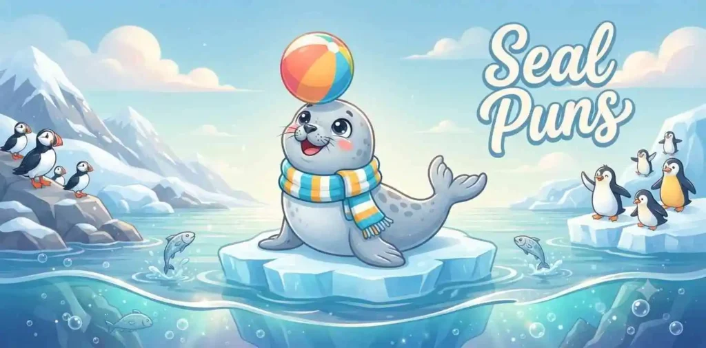 Funny seal balancing ball