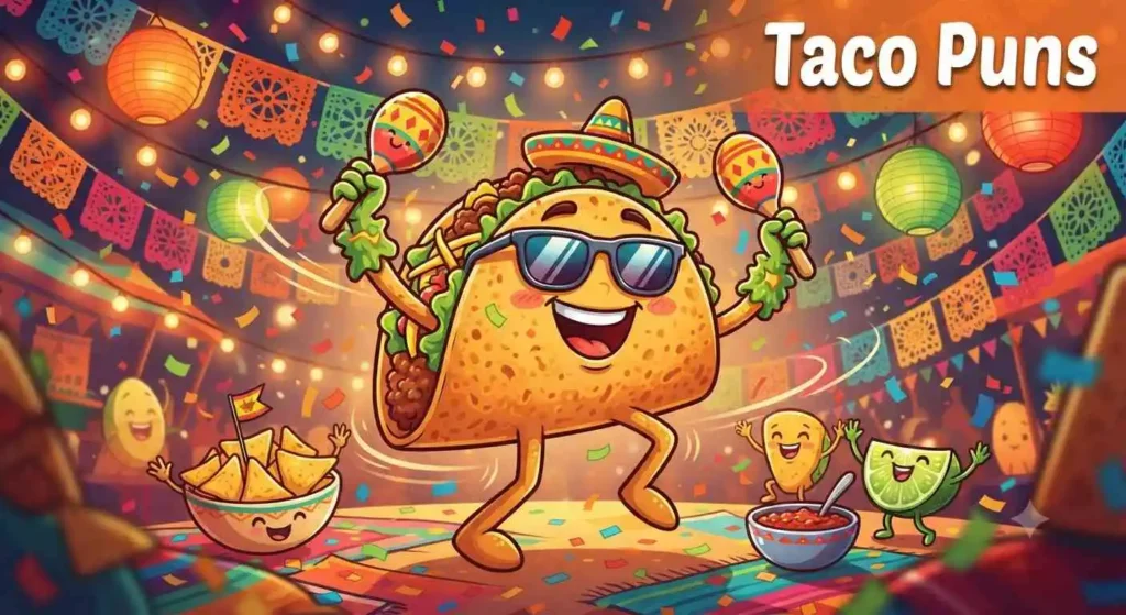 Funny taco dancing at party
