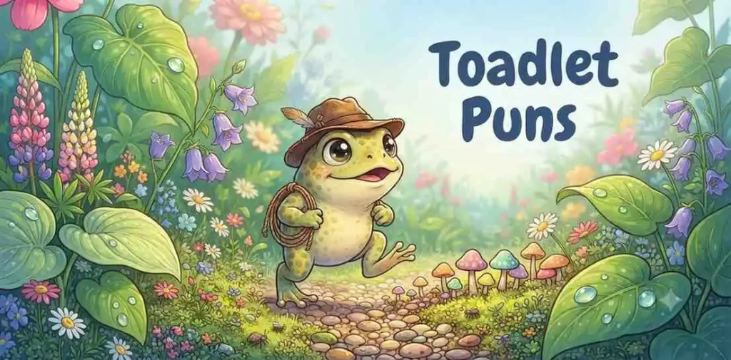 Cute baby toad