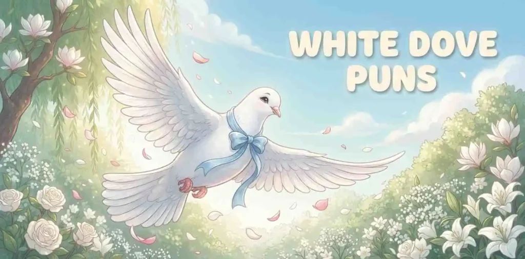 White dove flying peacefully outdoors