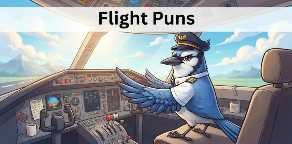 Funny bird taking off flight