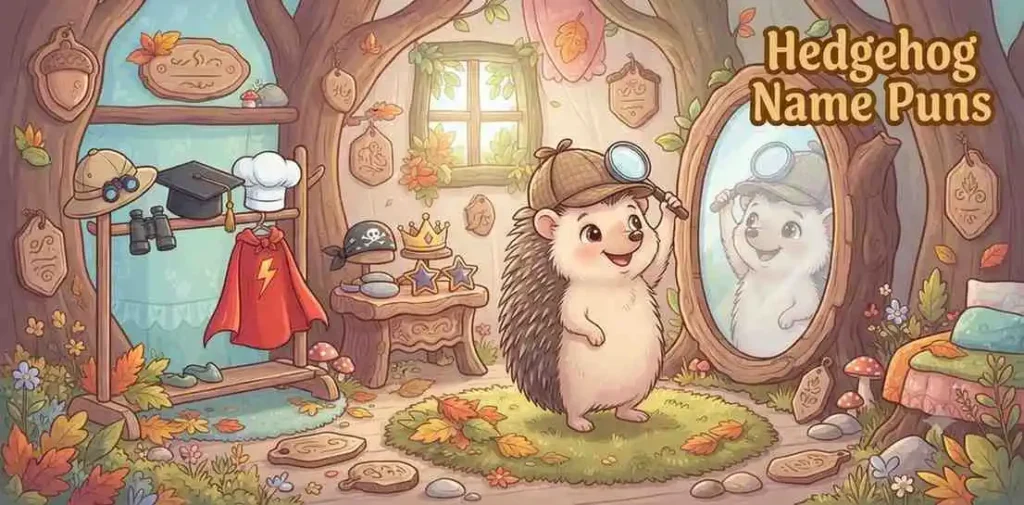 Funny hedgehog wearing hats