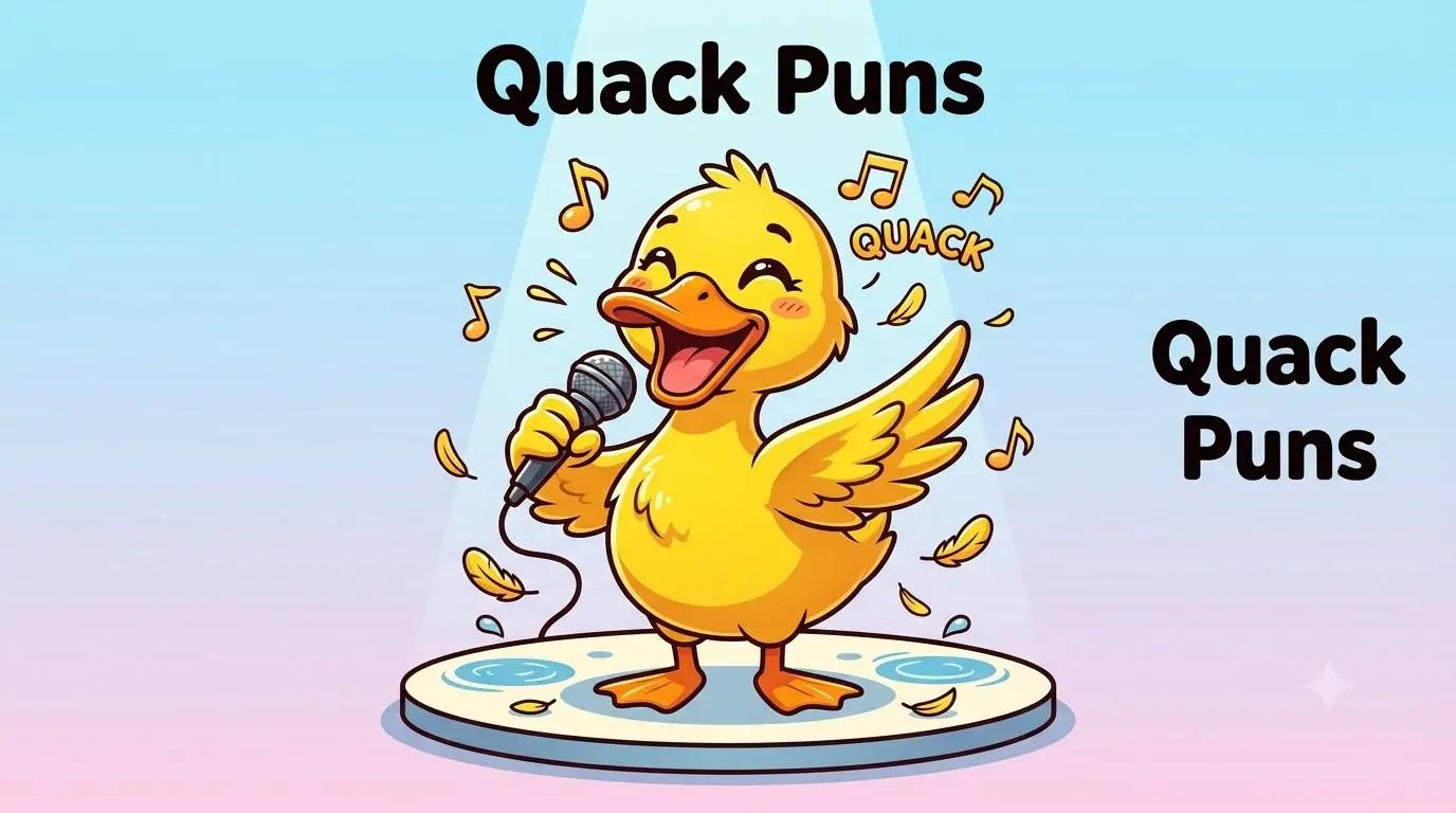 funny duck making quack jokes