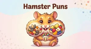 Cute hamster smiling with snacks