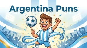 Argentina mascot celebrating