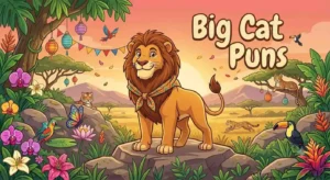 Funny big cat mascot