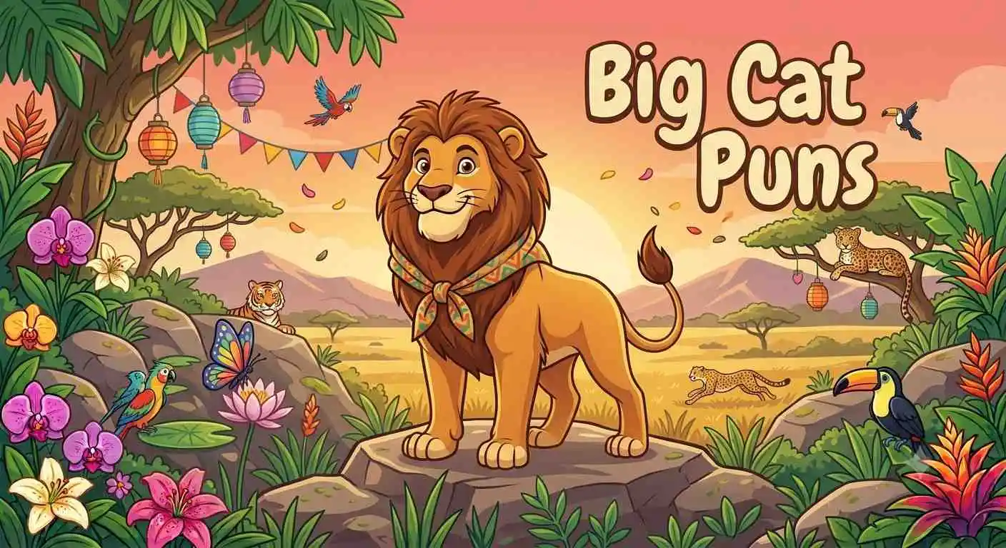 Funny big cat mascot