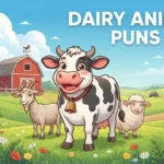 Happy dairy animals together