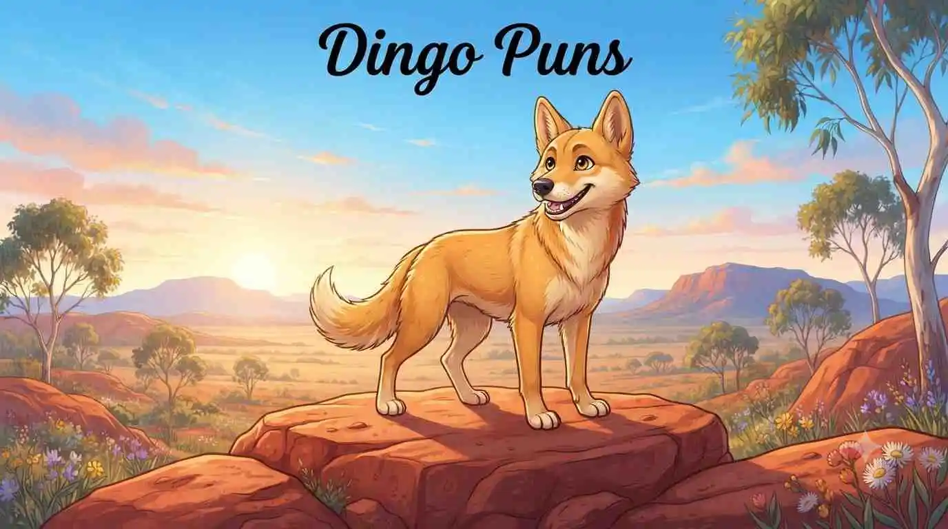 Happy dingo smiling