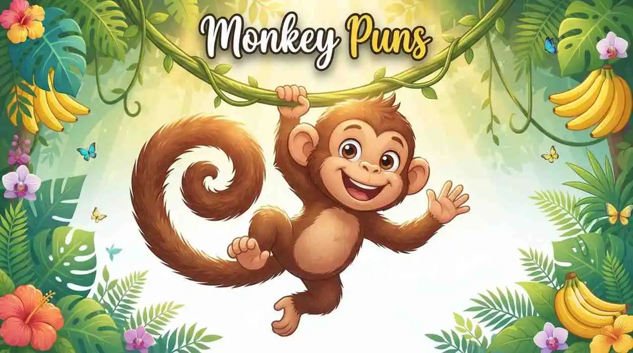 Happy monkey smiling