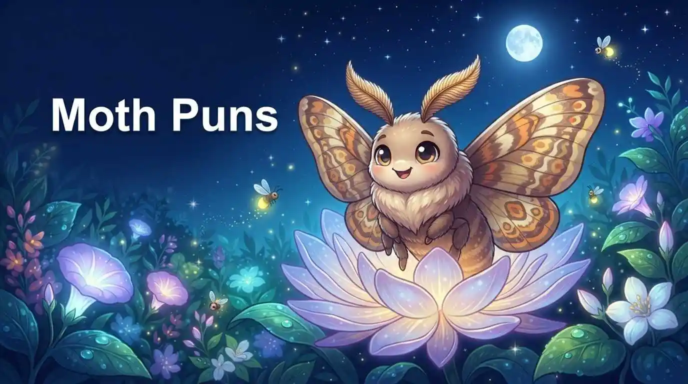 Cute moth near glowing flowers