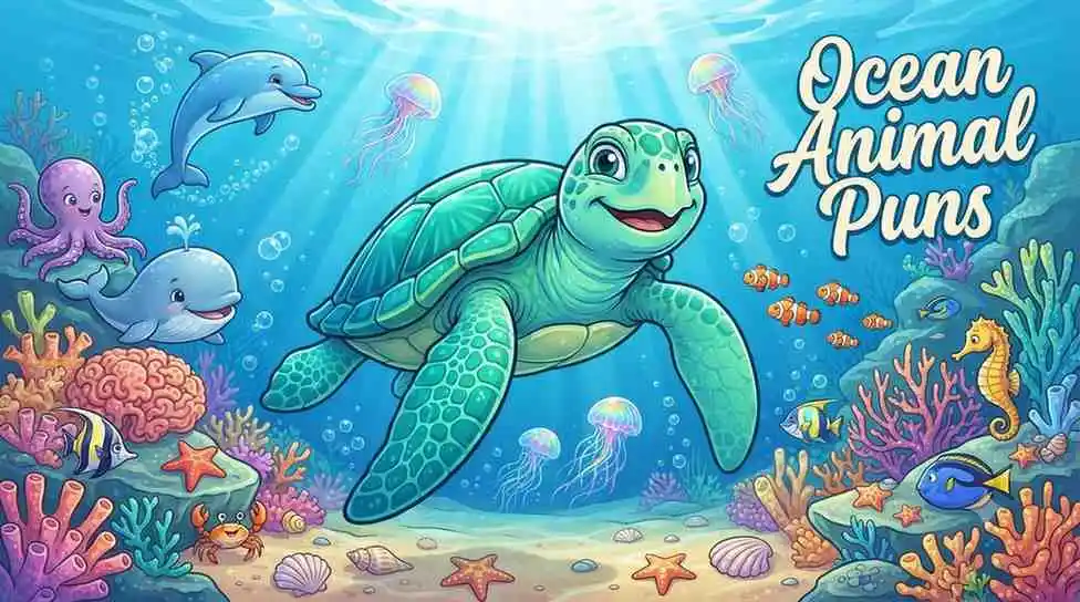 Happy sea turtle explorer
