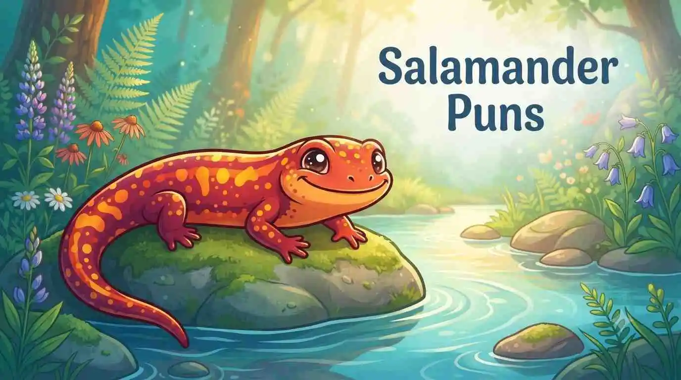 Cute salamander character