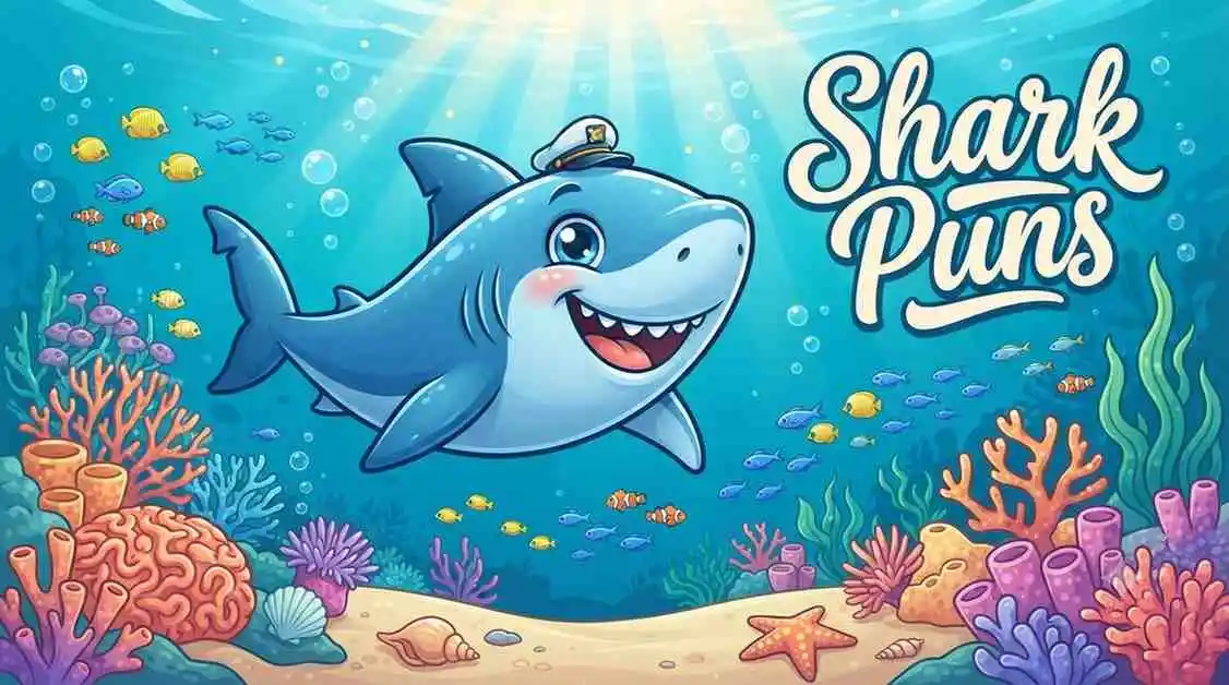 Cute smiling shark
